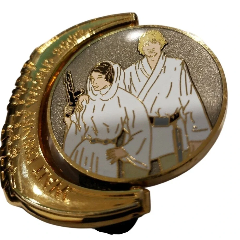 Disney‎ Pin Star Wars Weekends 2009 Symbols Rebel Alliance Luke Leia LE 69925